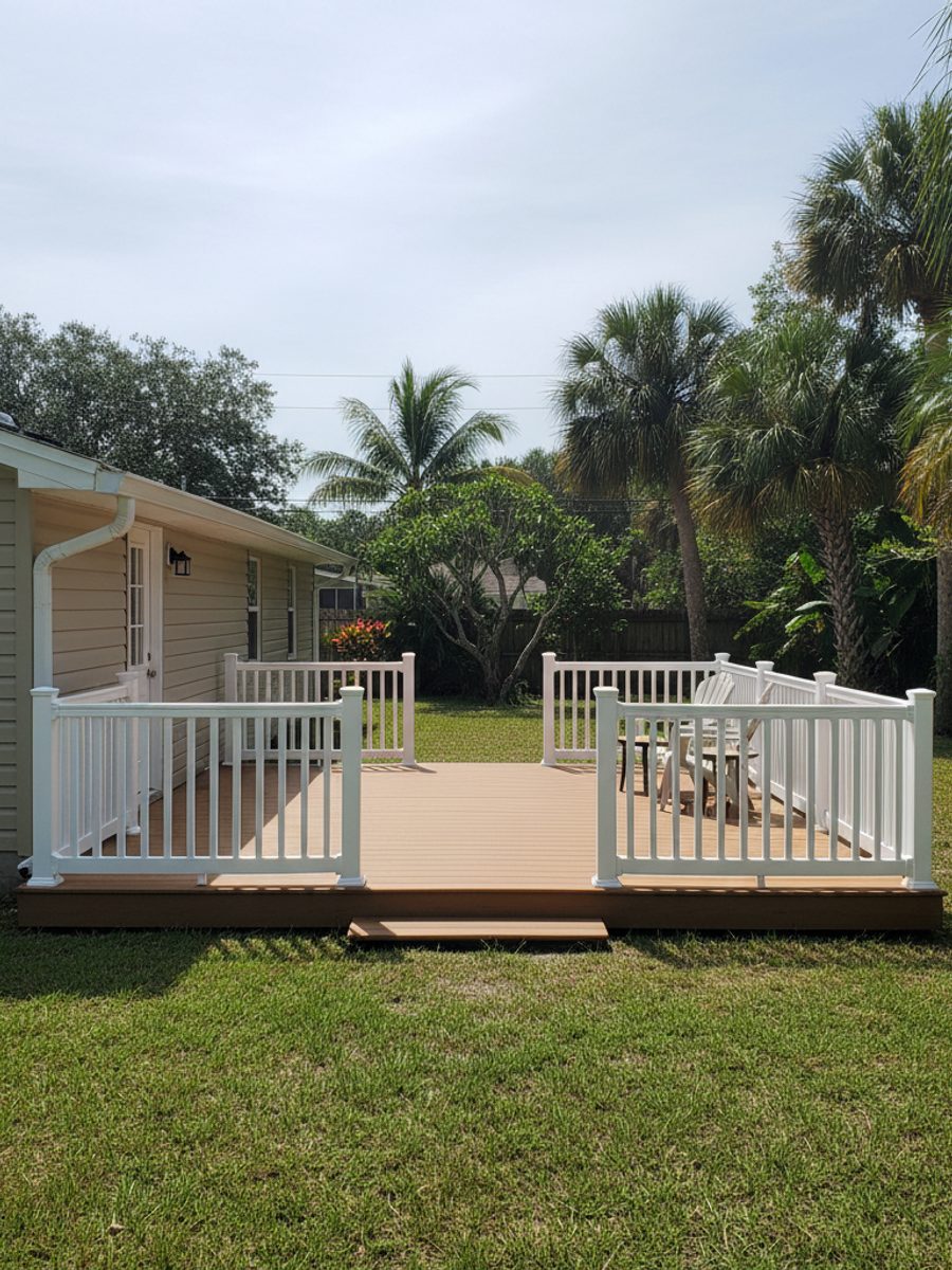 Deck Railing Repair & Installation completed by Pioneer Deck Co in Lakeland, FL